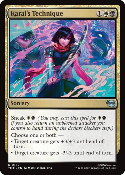 Karai's Technique Teenage Mutant Ninja Turtles (TMT) - (#152) Foil Near Mint