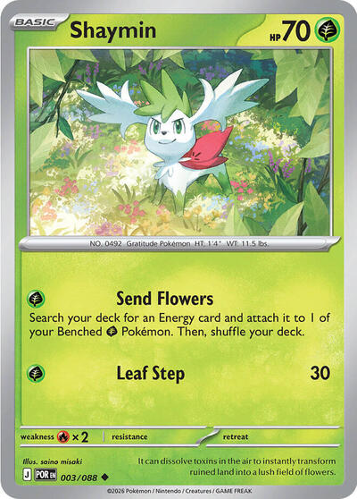 Shaymin ME03: Perfect Order (POR) - (#003/088) Near Mint