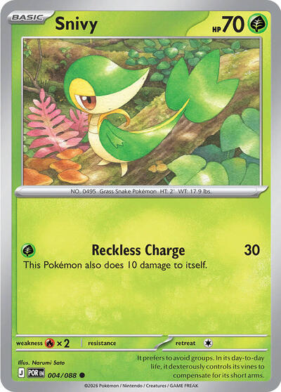 Snivy ME03: Perfect Order (POR) - (#004/088) Near Mint