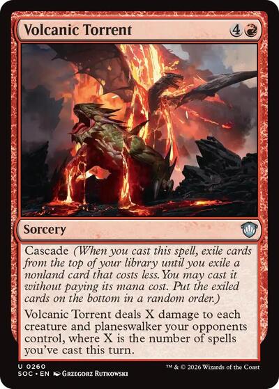Volcanic Torrent Commander: Secrets of Strixhaven (SOC) - (#260) Near Mint