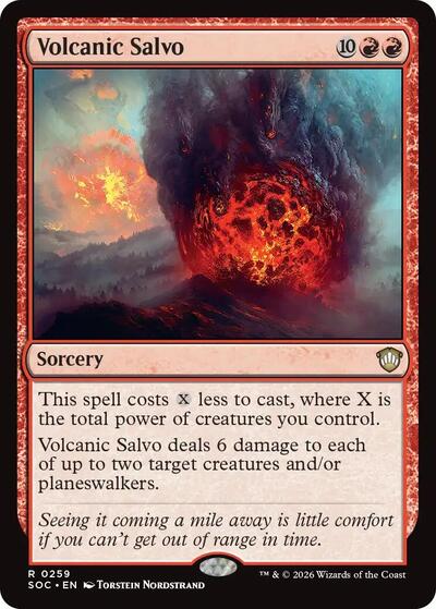 Volcanic Salvo Commander: Secrets of Strixhaven (SOC) - (#259) Near Mint