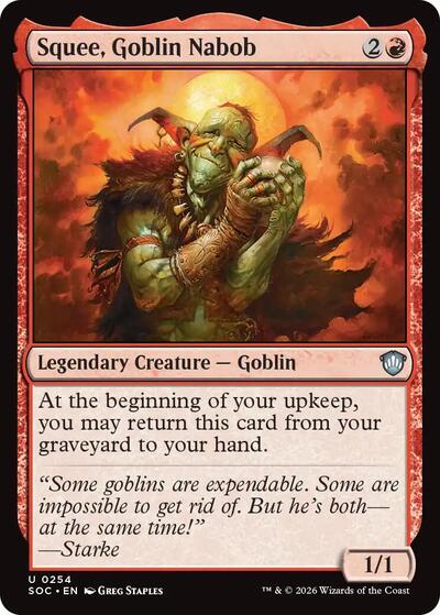 Squee Goblin Nabob Commander: Secrets of Strixhaven (SOC) - (#254) Near Mint