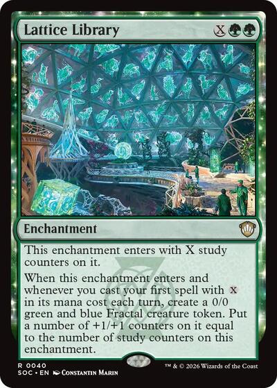 Lattice Library Commander: Secrets of Strixhaven (SOC) - (#40) Near Mint