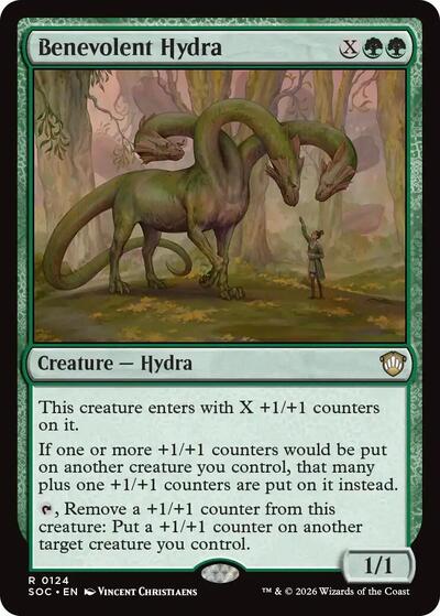 Benevolent Hydra Commander: Secrets of Strixhaven (SOC) - (#124) Near Mint