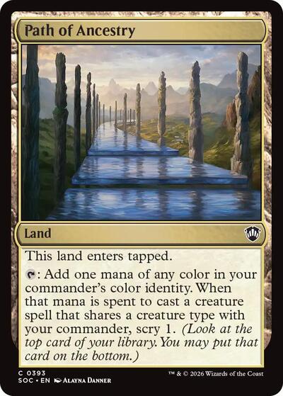 Path of Ancestry Commander: Secrets of Strixhaven (SOC) - (#393) Near Mint