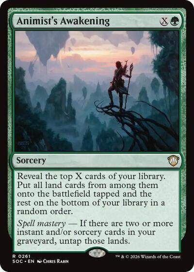 Animists Awakening Commander: Secrets of Strixhaven (SOC) - (#261) Near Mint
