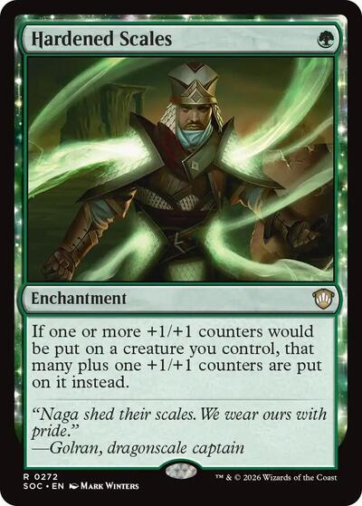 Hardened Scales Commander: Secrets of Strixhaven (SOC) - (#272) Near Mint