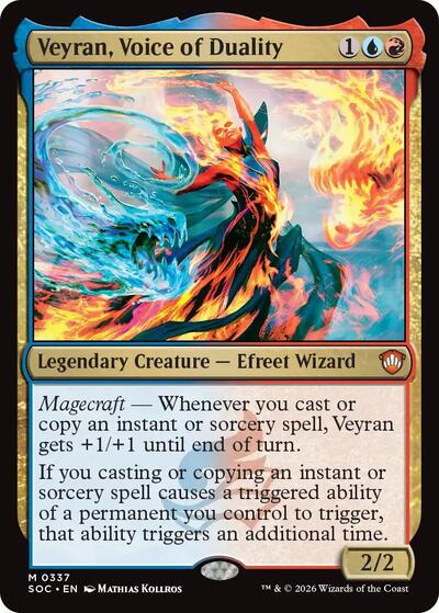 Veyran Voice of Duality Commander: Secrets of Strixhaven (SOC) - (#337) Near Mint