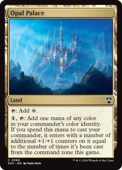 Opal Palace Commander: Secrets of Strixhaven (SOC) - (#390) Near Mint