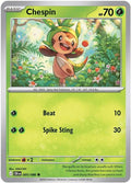 2026 Pokemon: ME04: Chaos Rising (CRI) - Chespin 005 086 (#005/086, Common)