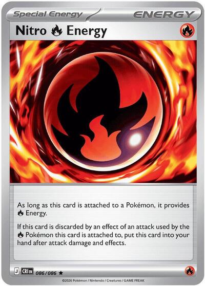 Nitro R Energy ME04: Chaos Rising (CRI) - (#086/086) Holofoil Near Mint