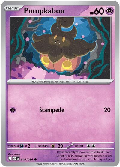 Pumpkaboo ME04: Chaos Rising (CRI) - (#040/086) Near Mint
