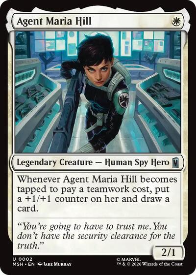 Agent Maria Hill Marvel Super Heroes (MSH) - (#2) Near Mint