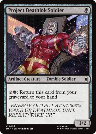 Project Deathlok Soldier Marvel Super Heroes (MSH) - (#109) Foil Near Mint