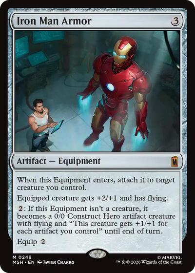 Iron Man Armor Marvel Super Heroes (MSH) - (#248) Near Mint