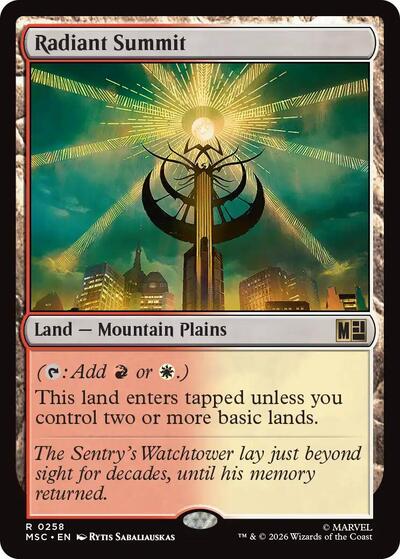 Radiant Summit Commander: Marvel Super Heroes (MSC) - (#258) Near Mint