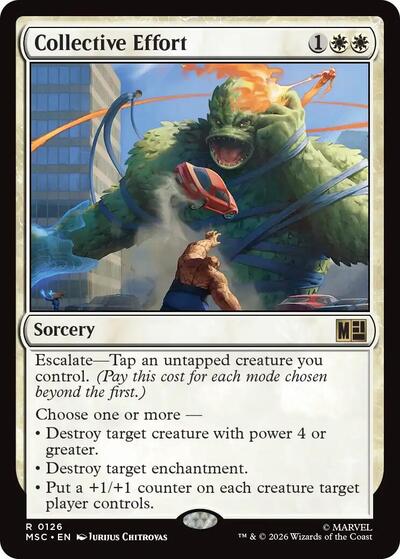 Collective Effort Commander: Marvel Super Heroes (MSC) - (#126) Near Mint