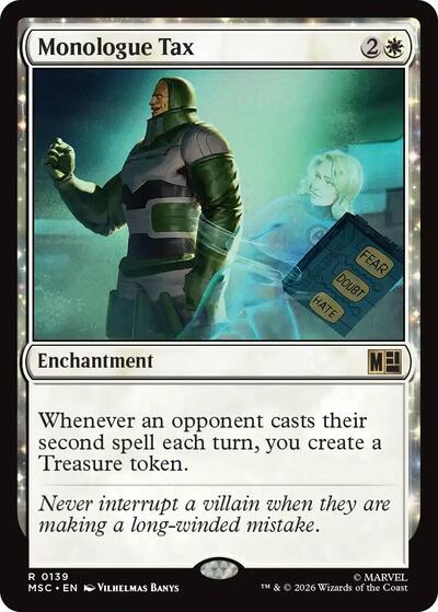 Monologue Tax Commander: Marvel Super Heroes (MSC) - (#139) Near Mint