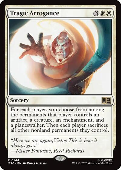 Tragic Arrogance Commander: Marvel Super Heroes (MSC) - (#144) Near Mint