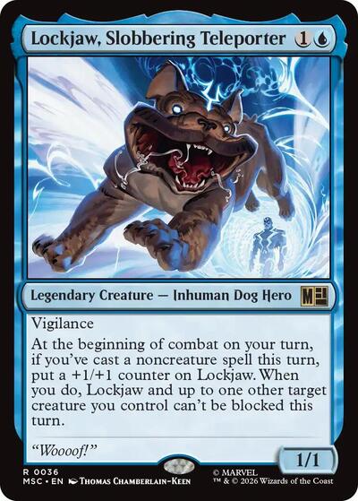 Lockjaw Slobbering Teleporter Commander: Marvel Super Heroes (MSC) - (#36) Near Mint