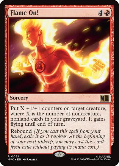 Flame On Commander: Marvel Super Heroes (MSC) - (#51) Near Mint