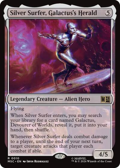 Silver Surfer Galactuss Herald Commander: Marvel Super Heroes (MSC) - (#10) Near Mint