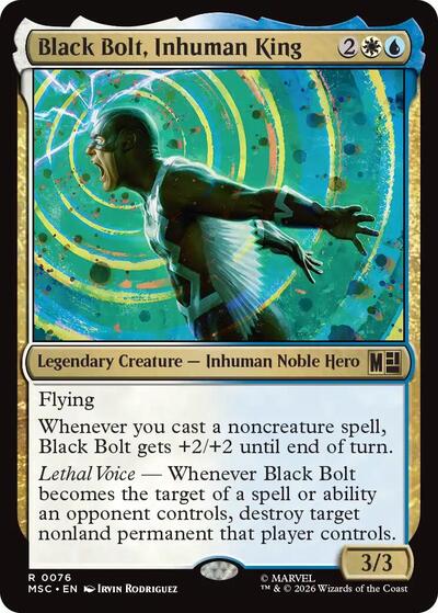 Black Bolt Inhuman King Commander: Marvel Super Heroes (MSC) - (#76) Near Mint