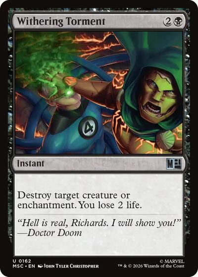 Withering Torment Commander: Marvel Super Heroes (MSC) - (#162) Near Mint