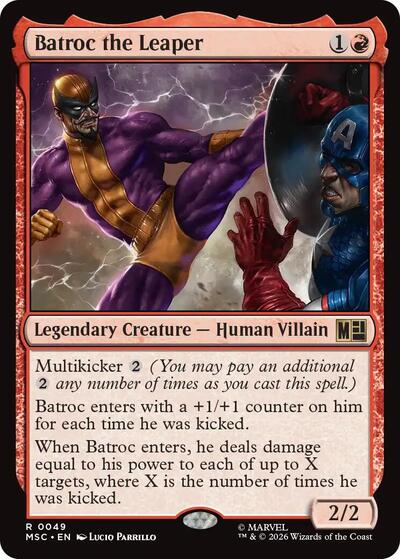 Batroc the Leaper Commander: Marvel Super Heroes (MSC) - (#49) Near Mint