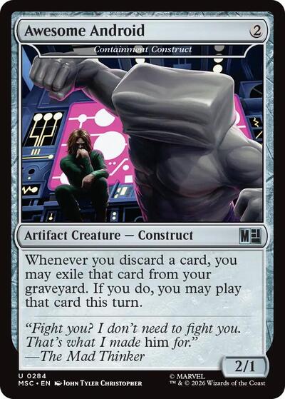 Awesome Android - Containment Construct Commander: Marvel Super Heroes (MSC) - (#284) Near Mint