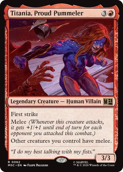 Titania, Proud Pummeler Commander: Marvel Super Heroes (MSC) - (#62) Near Mint