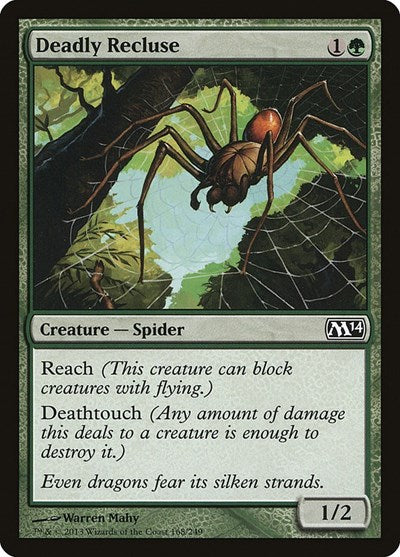 Deadly Recluse Magic 2014 (M14) (M14) - (#168) Near Mint