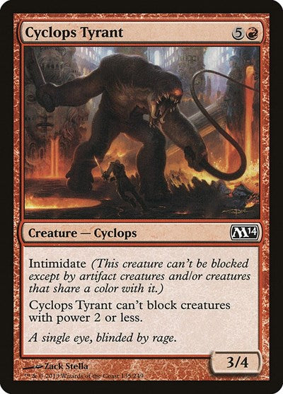 Cyclops Tyrant Magic 2014 (M14) (M14) - (#135) Near Mint