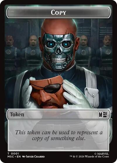 Copy (0001) // Ape Villain (0010) Double-Sided Token Commander: Marvel Super Heroes (MSC) - (#1 // 10) Near Mint
