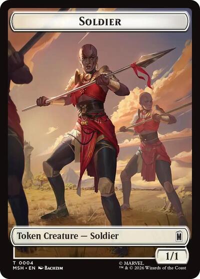 Soldier // Insect Double-Sided Token Marvel Super Heroes (MSH) - (#4 // 12) Near Mint