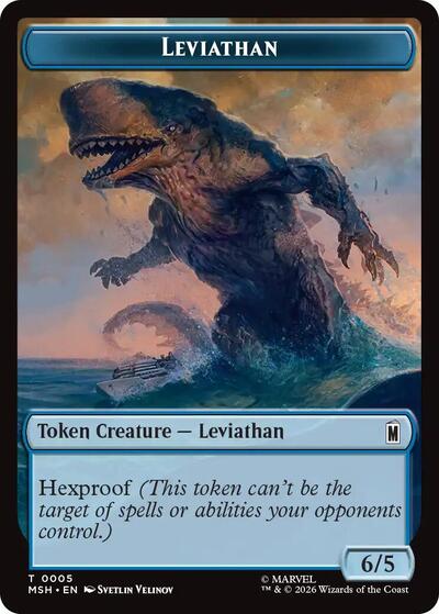 Leviathan // Food Double-Sided Token Marvel Super Heroes (MSH) - (#5 // 19) Near Mint