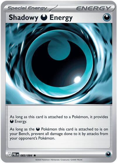 2026 Pokemon: ME05: Pitch Black (PBL) - Shadowy Darkness Energy (#083/084, Rare)