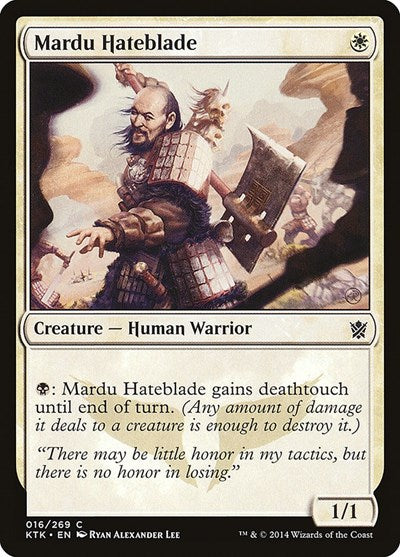 Mardu Hateblade Khans of Tarkir (KTK) - (#16) Near Mint