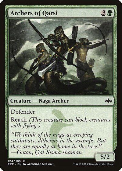Archers of Qarsi Fate Reforged (FRF) - (#124) Near Mint