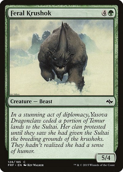 Feral Krushok Fate Reforged (FRF) - (#128) Near Mint