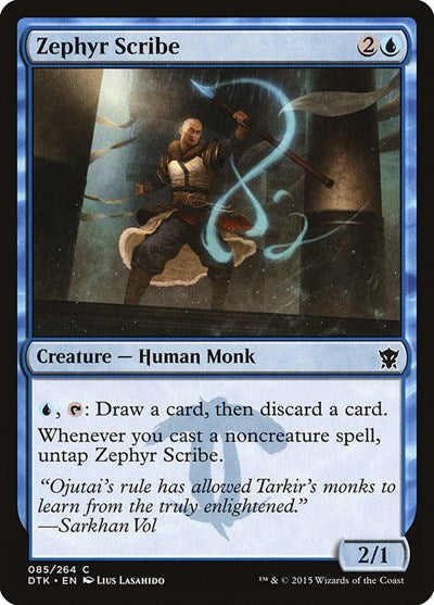 Zephyr Scribe Dragons of Tarkir (DTK) - (#85) Near Mint