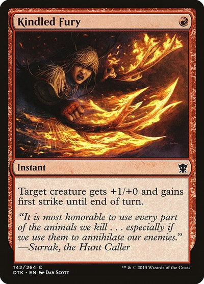 Kindled Fury Dragons of Tarkir (DTK) - (#142) Near Mint