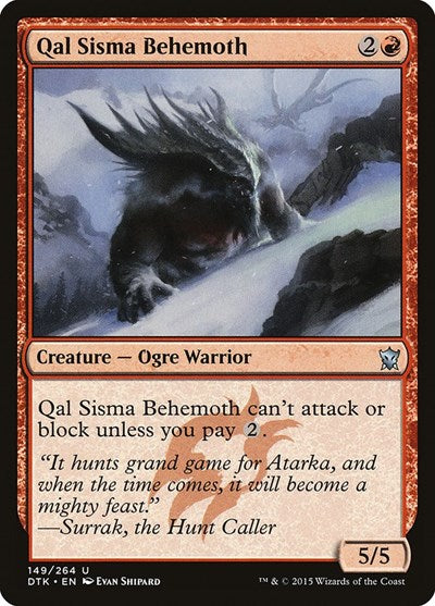 Qal Sisma Behemoth Dragons of Tarkir (DTK) - (#149) Near Mint