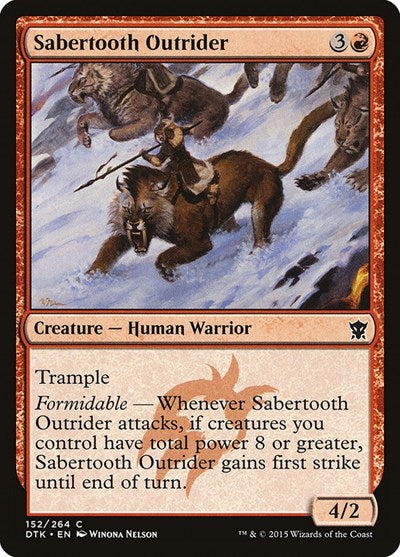 Sabertooth Outrider Dragons of Tarkir (DTK) - (#152) Near Mint