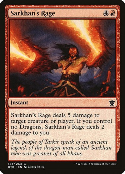 Sarkhans Rage Dragons of Tarkir (DTK) - (#153) Near Mint