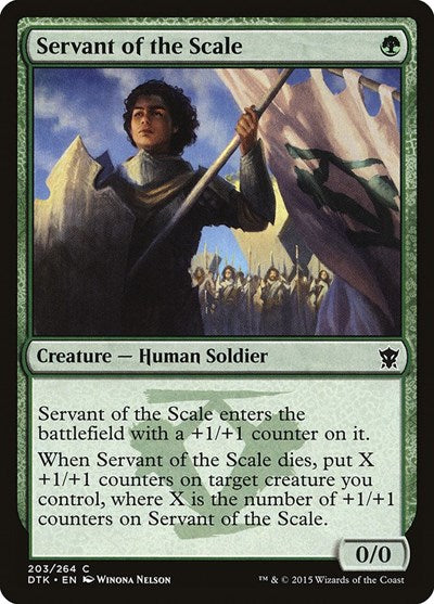 Servant of the Scale Dragons of Tarkir (DTK) - (#203) Near Mint