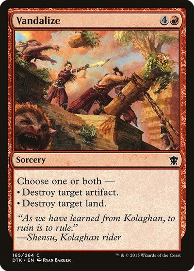 Vandalize Dragons of Tarkir (DTK) - (#165) Near Mint