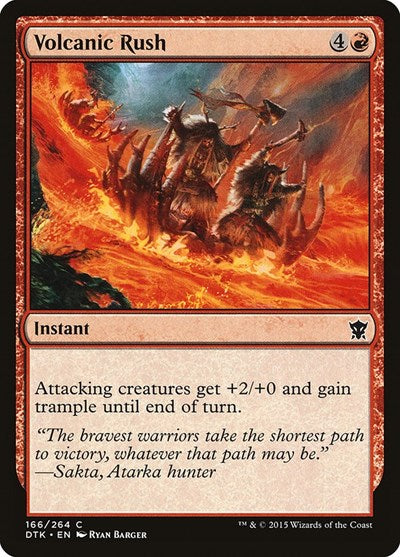 Volcanic Rush Dragons of Tarkir (DTK) - (#166) Near Mint