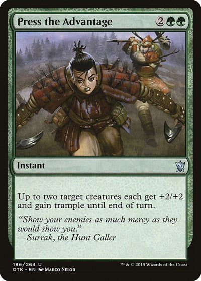 Press the Advantage Dragons of Tarkir (DTK) - (#196) Near Mint