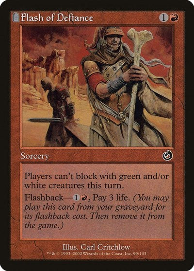 Flash of Defiance Torment (TOR) - (#99) Near Mint